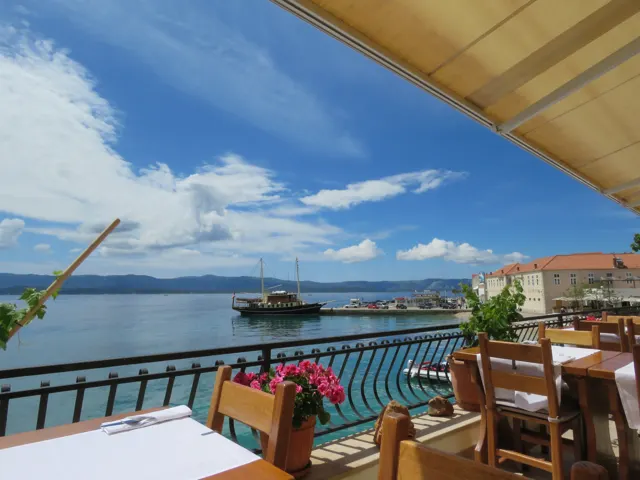Panoramic harbour view from the terrace